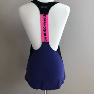 Zumba Feel The Music Dance Work Out Tank Small